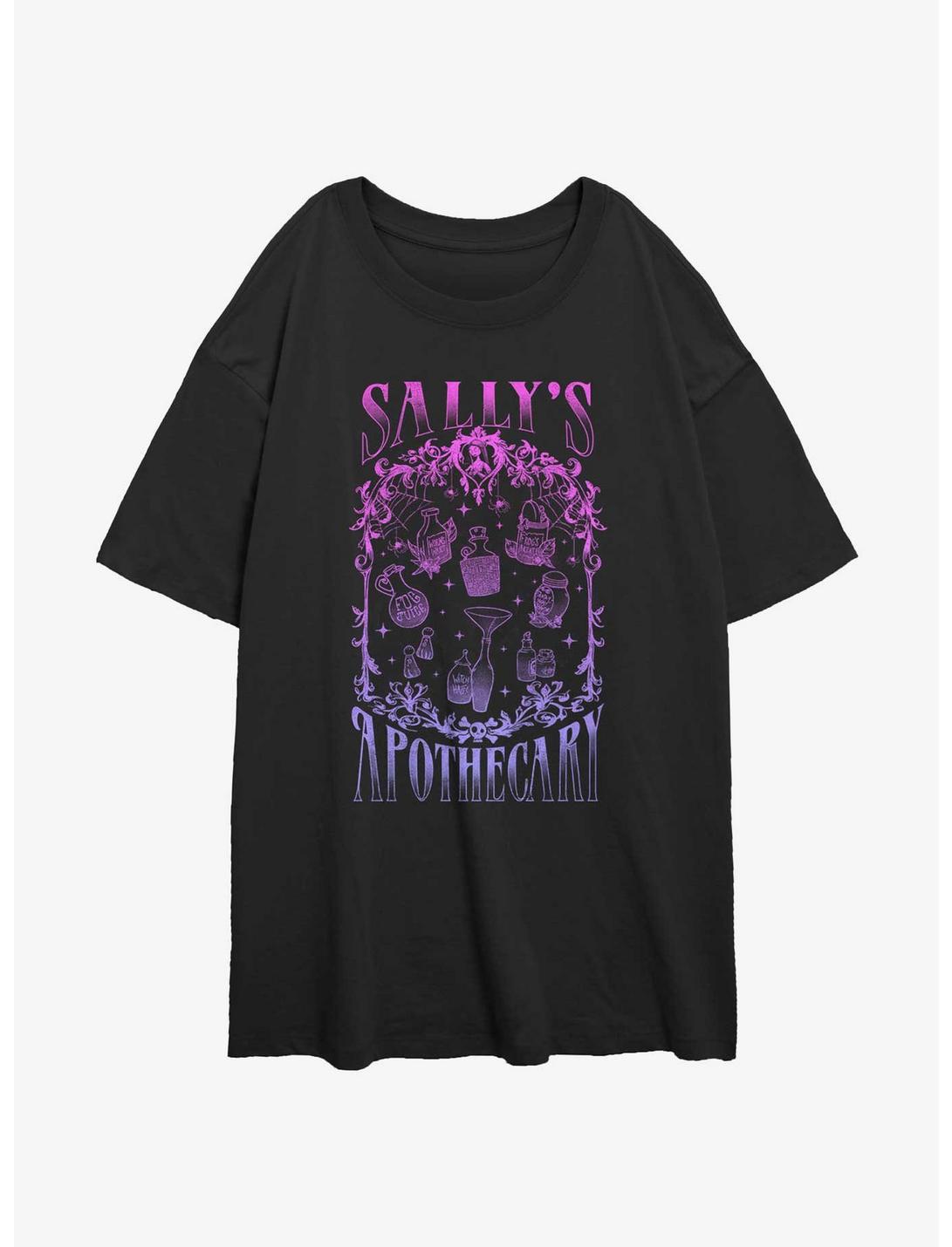 Disney The Nightmare Before Christmas Sally's Apothecary Womens Oversized T-Shirt, BLACK, hi-res