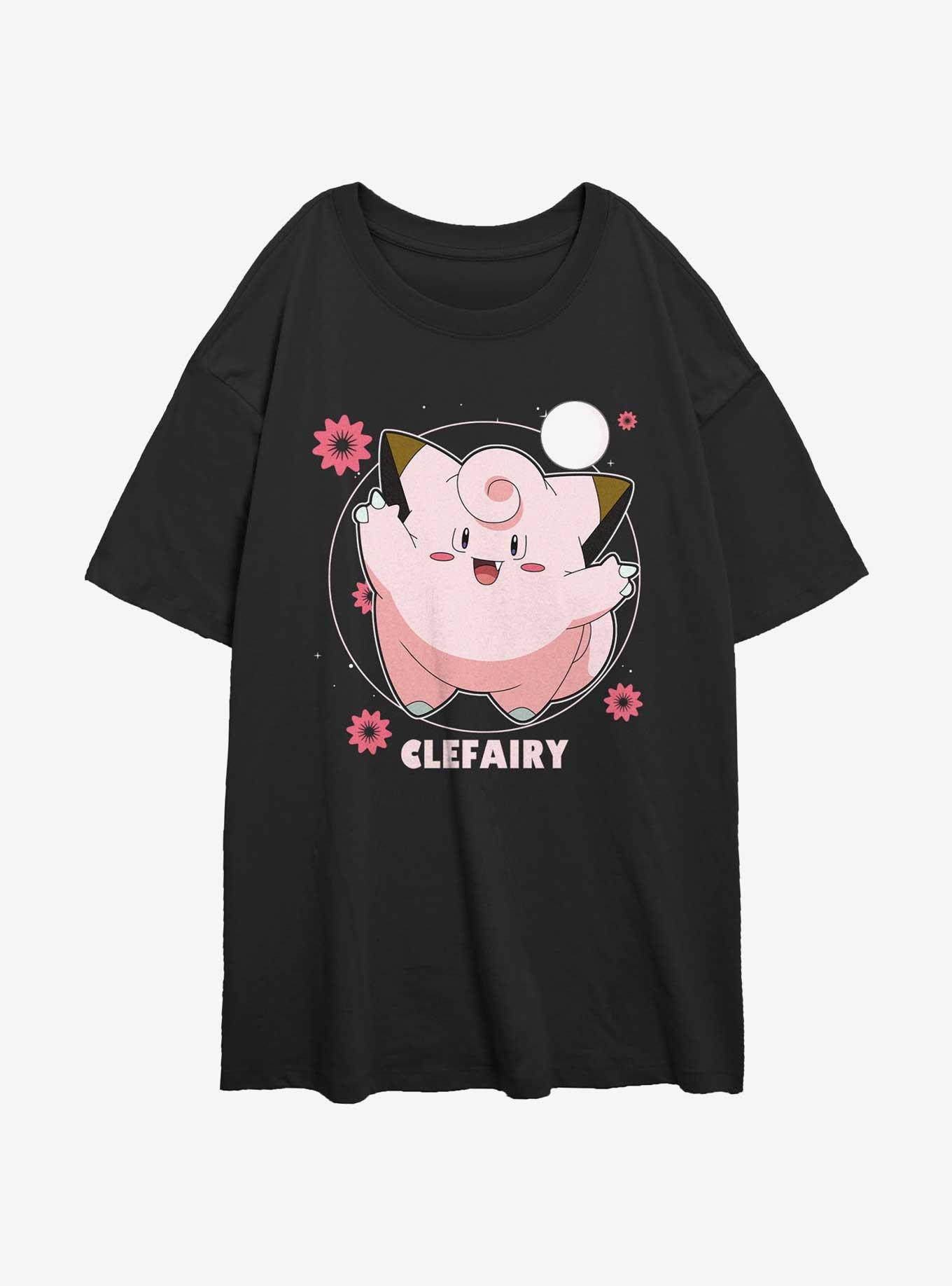 Pokemon Clefairy Dance Womens Oversized T-Shirt