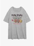 Star Wars The Mandalorian Galactic Child Womens Oversized T-Shirt, ATH HTR, hi-res
