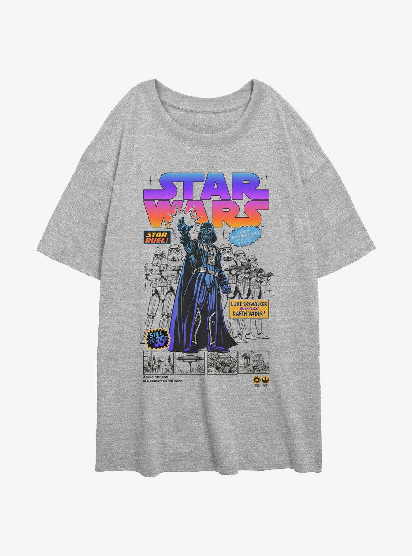 Star Wars Star Duel Comic Womens Oversized T-Shirt, , hi-res