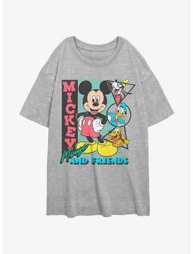 Disney Mickey Mouse Groovy Friends Womens Oversized T-Shirt, , hi-res