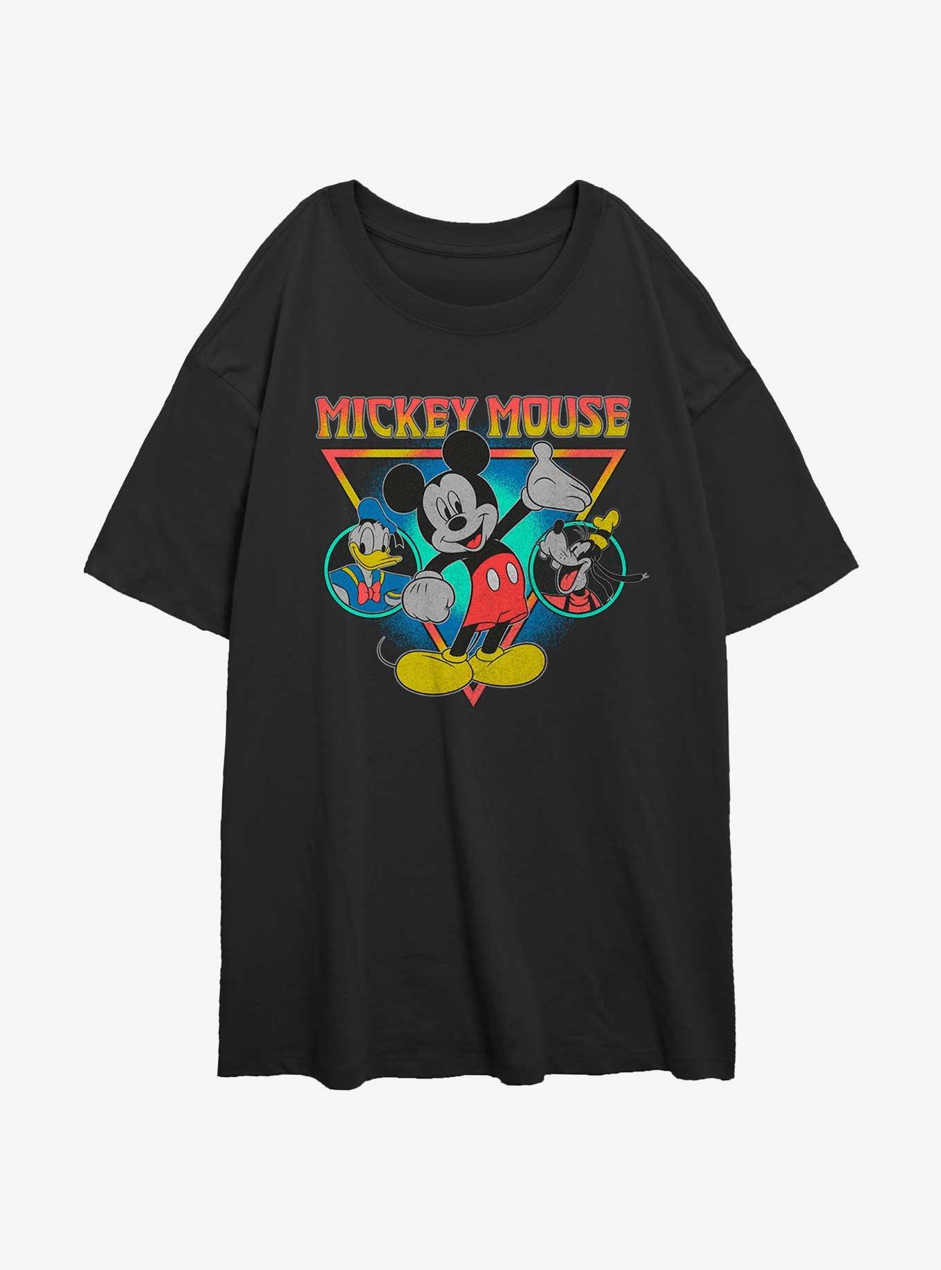 Disney Mickey Mouse The Boys Donald and Goofy Womens Oversized T-Shirt