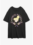 Disney Tinker Bell Pixie Pride Womens Oversized T-Shirt, BLACK, hi-res