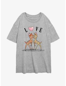 Disney Bambi and Faline Love Womens Oversized T-Shirt, , hi-res