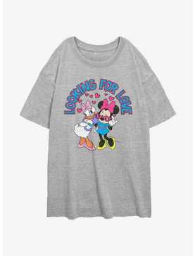 Disney Minnie Mouse and Daisy Looking For Love Womens Oversized T-Shirt, , hi-res