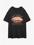 Star Wars Tatooine Vacation Womens Oversized T-Shirt, BLACK, hi-res