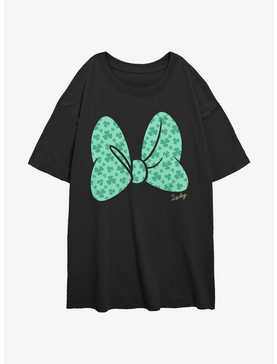 Disney Minnie Mouse Clover Bow Womens Oversized T-Shirt, , hi-res