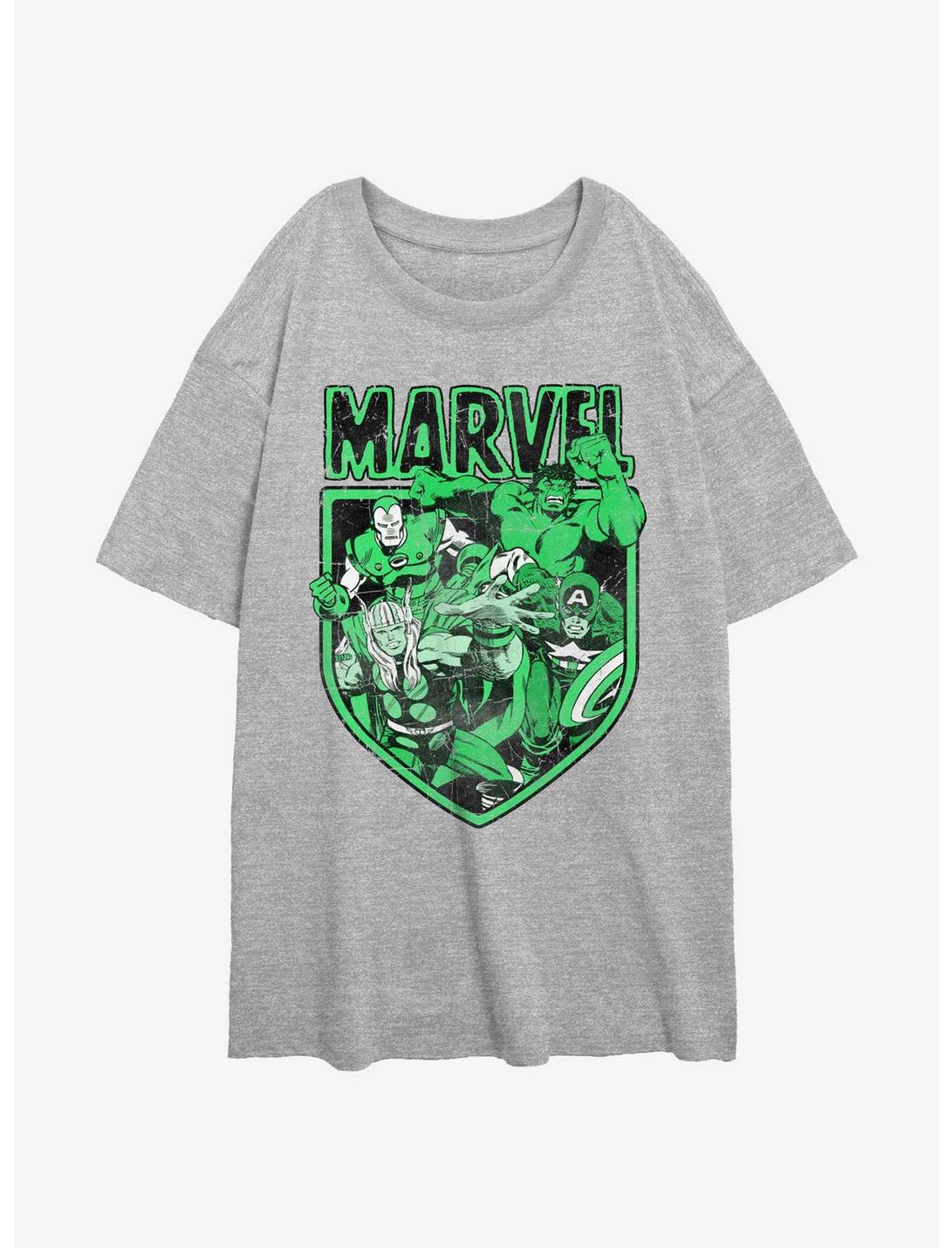 Marvel Avengers Marvel Tonal Womens Oversized T-Shirt, ATH HTR, hi-res