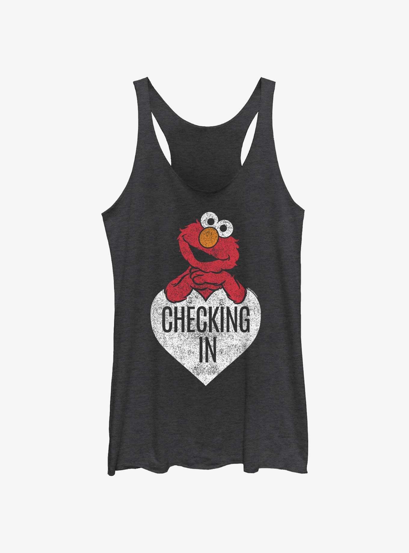 Sesame Street Elmo Checking In White Girls Tank