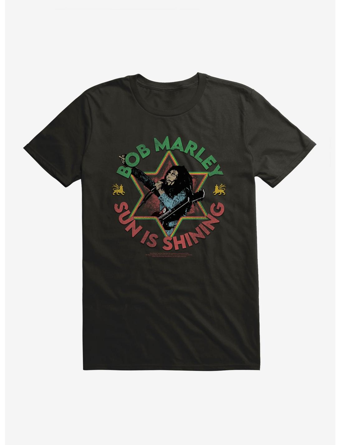 Bob Marley Sun Is Shining T-Shirt, BLACK, hi-res