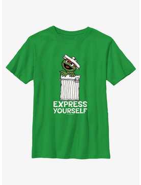 Sesame Street Oscar the Grouch Express Yourself Youth T-Shirt, , hi-res