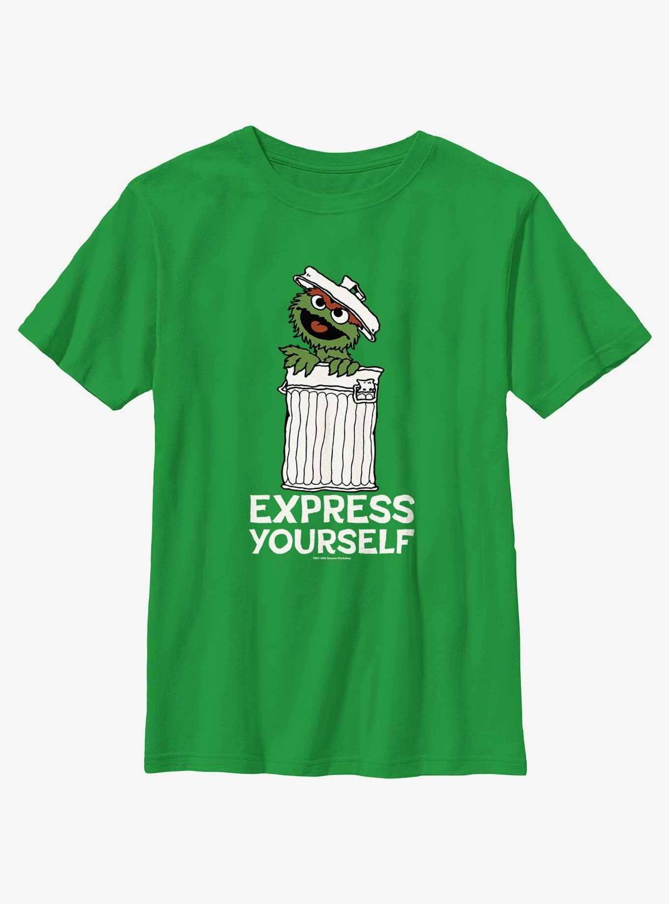 Sesame Street Oscar the Grouch Express Yourself Youth T-Shirt, , hi-res