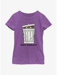 Sesame Street Oscar the Grouch Not Today Youth Girls T-Shirt, PURPLE BERRY, hi-res