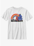 Sesame Street Take A Moment Elmo and Cookie Monster Youth T-Shirt, WHITE, hi-res