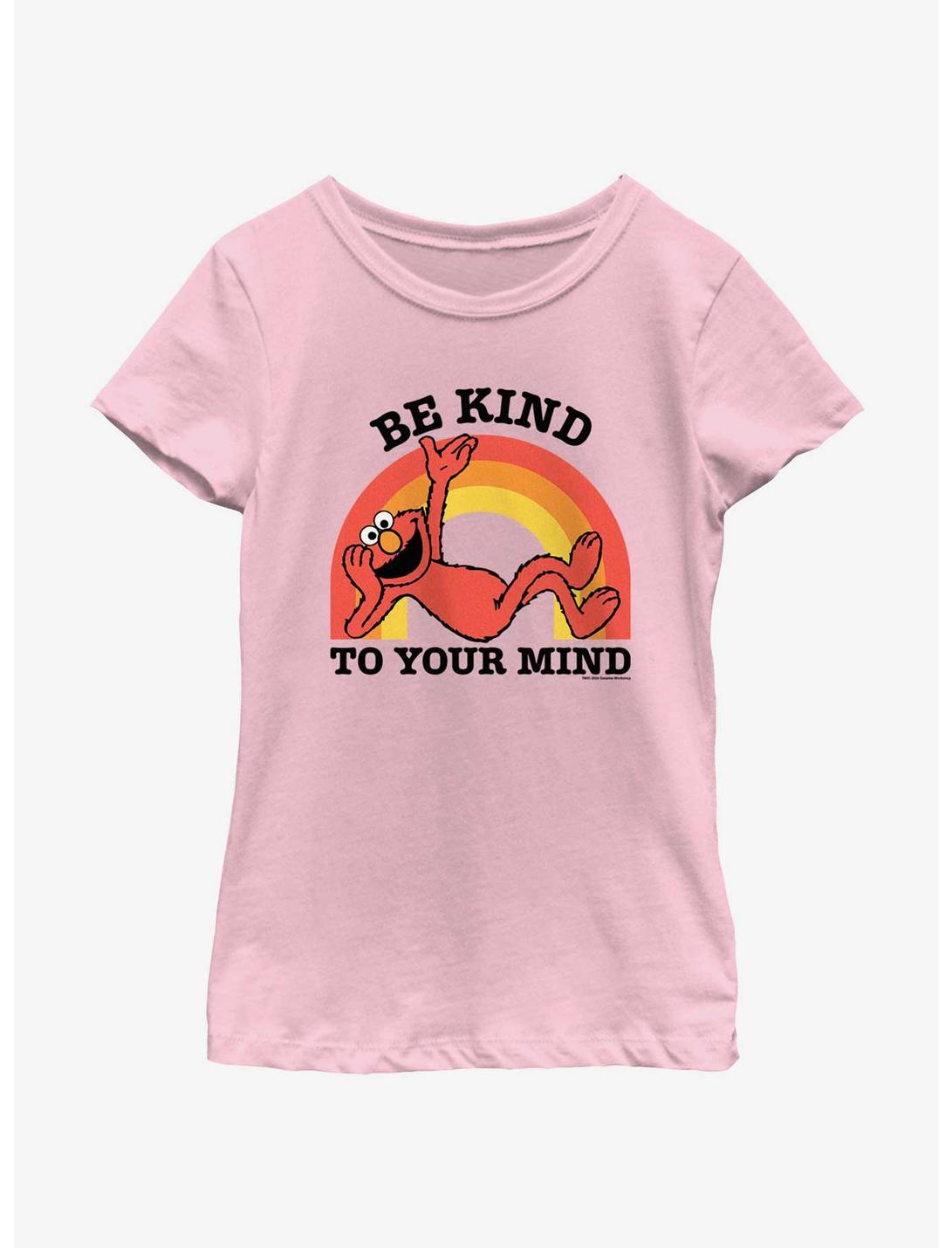 Sesame Street Elmo Be Kind To Your Mind Youth Girls T-Shirt, PINK, hi-res