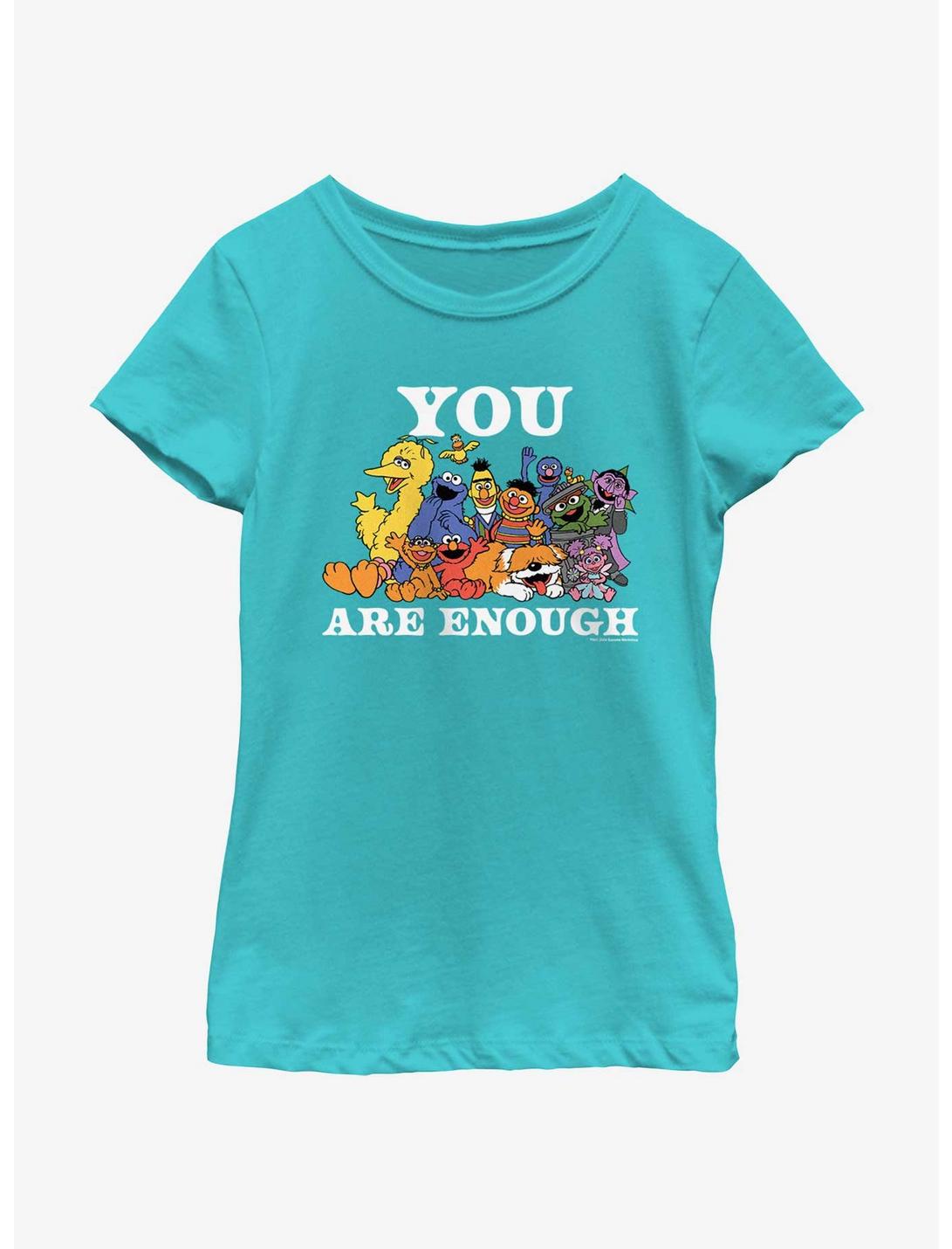 Sesame Street You Are Enough Youth Girls T-Shirt, TAHI BLUE, hi-res