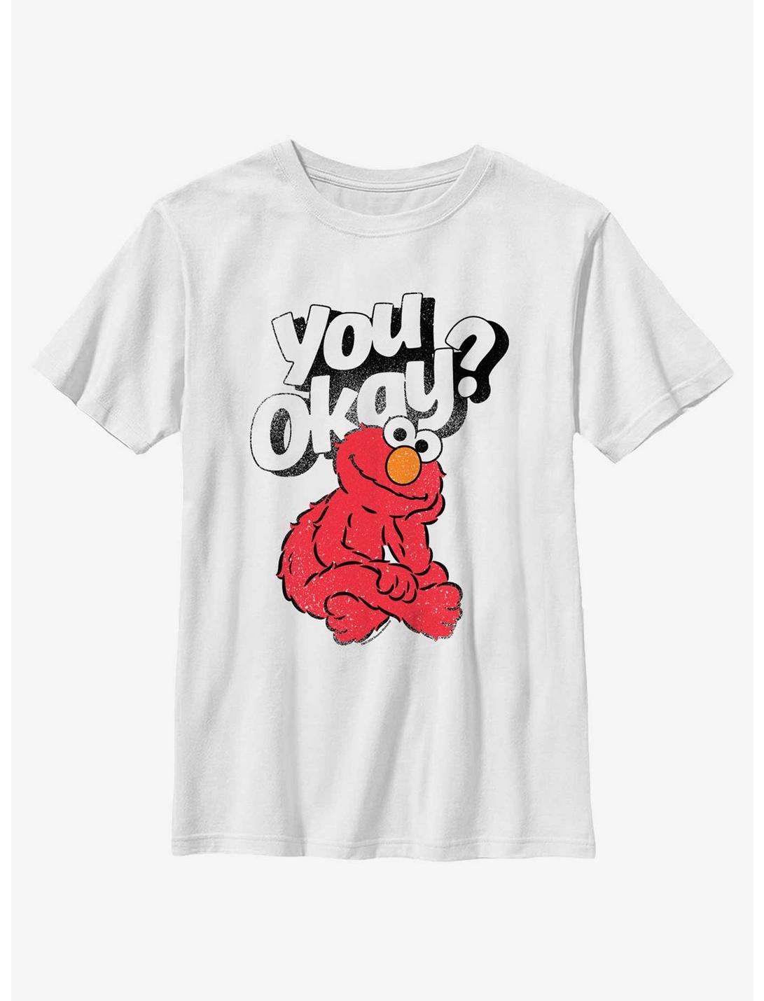 Sesame Street You Okay Elmo Youth T-Shirt, WHITE, hi-res