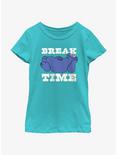 Sesame Street Cookie Monster Break Time Youth Girls T-Shirt, TAHI BLUE, hi-res