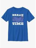 Sesame Street Cookie Monster Break Time Youth T-Shirt, ROYAL, hi-res