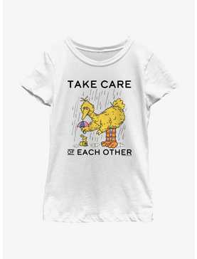 Sesame Street Big Bird Take Care Of Each Other Youth Girls T-Shirt, , hi-res