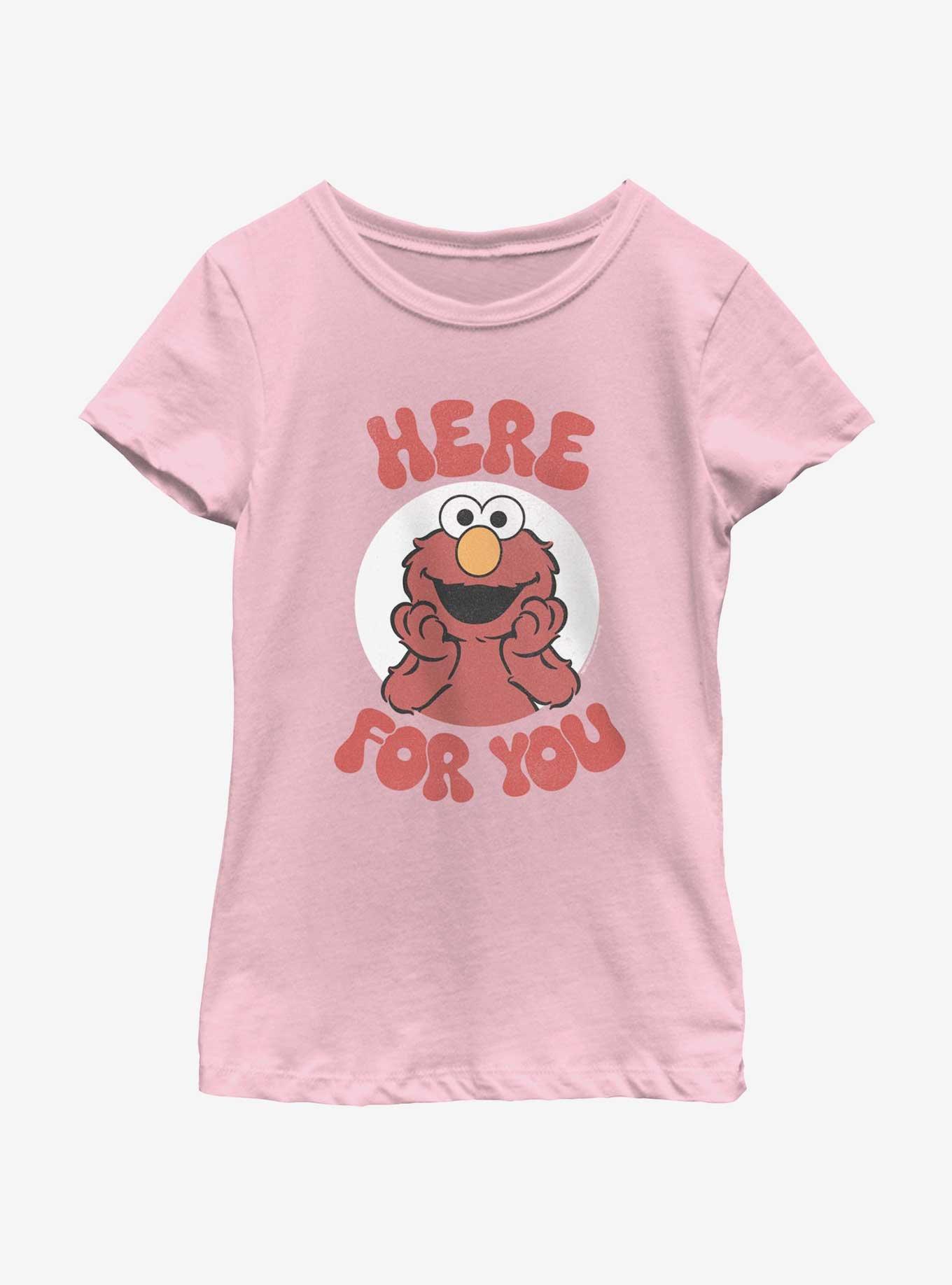 Sesame Street Elmo Here For You Youth Girls T-Shirt