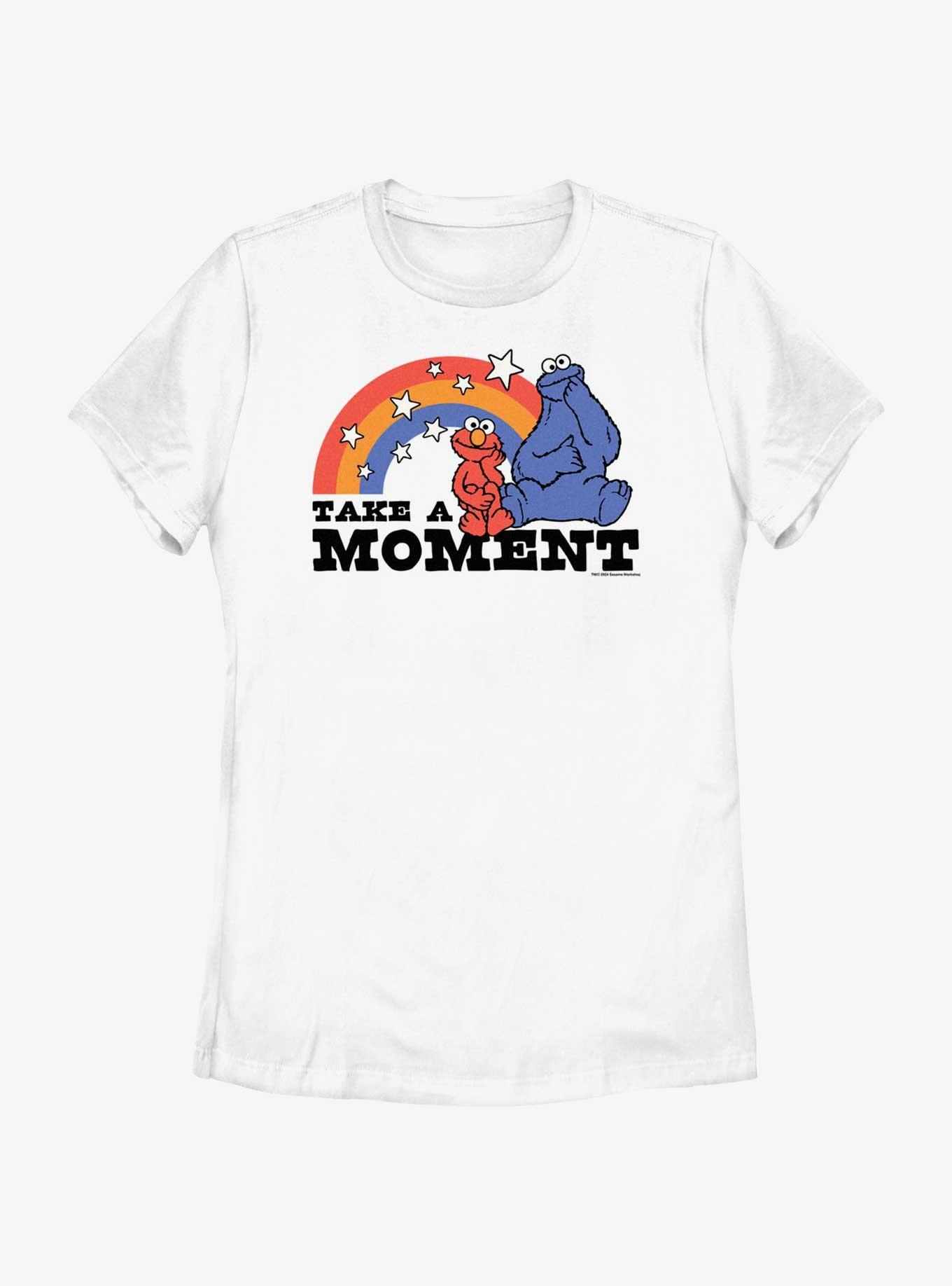 Sesame Street Take A Moment Elmo and Cookie Monster Womens T-Shirt, , hi-res