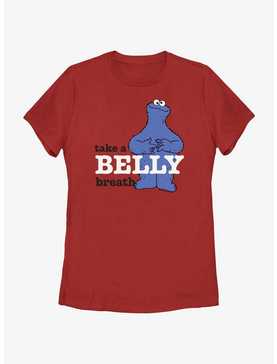 Sesame Street Cookie Monster Take A Belly Breath Womens T-Shirt, , hi-res