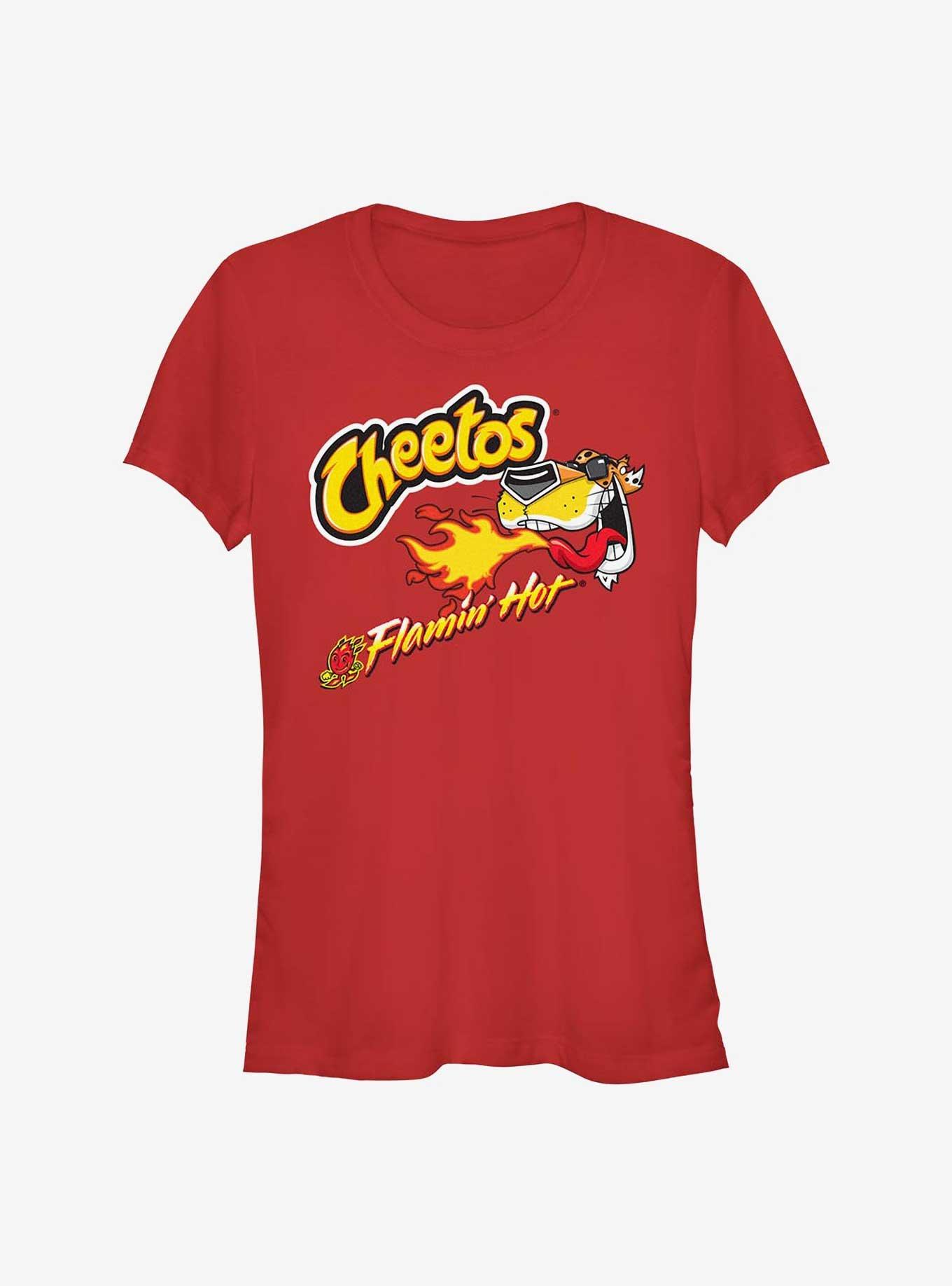 Cheetos Flamin Hot Breath Girls T-Shirt, RED, hi-res