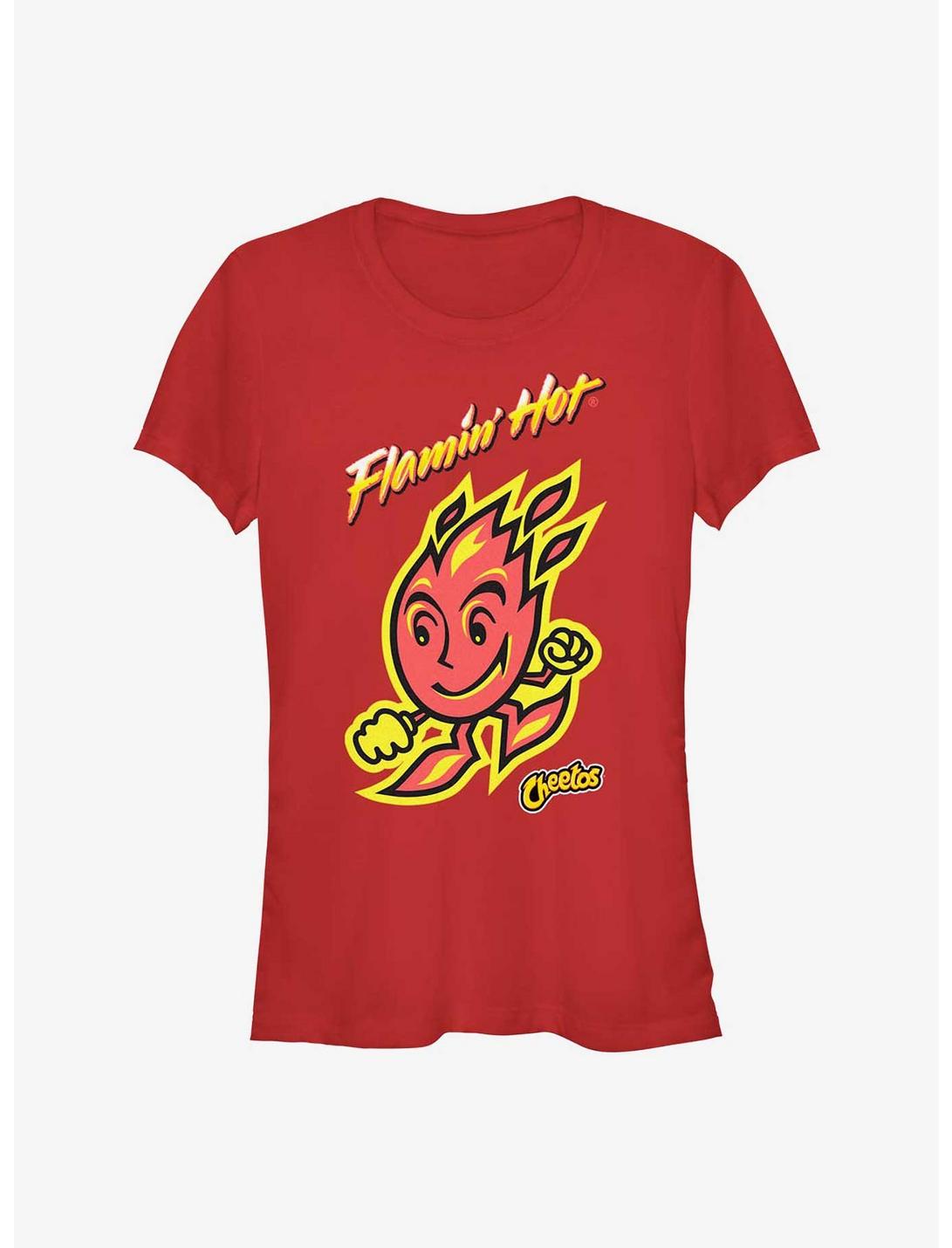 Cheetos Flaming Fire Girls T-Shirt, RED, hi-res