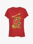 Cheetos Flaming Fire Girls T-Shirt, RED, hi-res