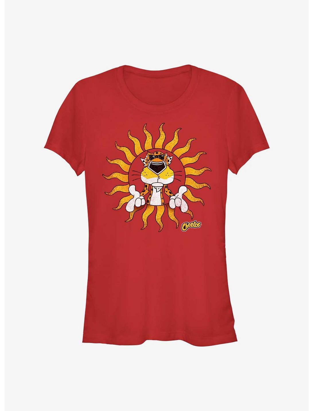 Cheetos Chester Cheese Sun Girls T-Shirt, RED, hi-res
