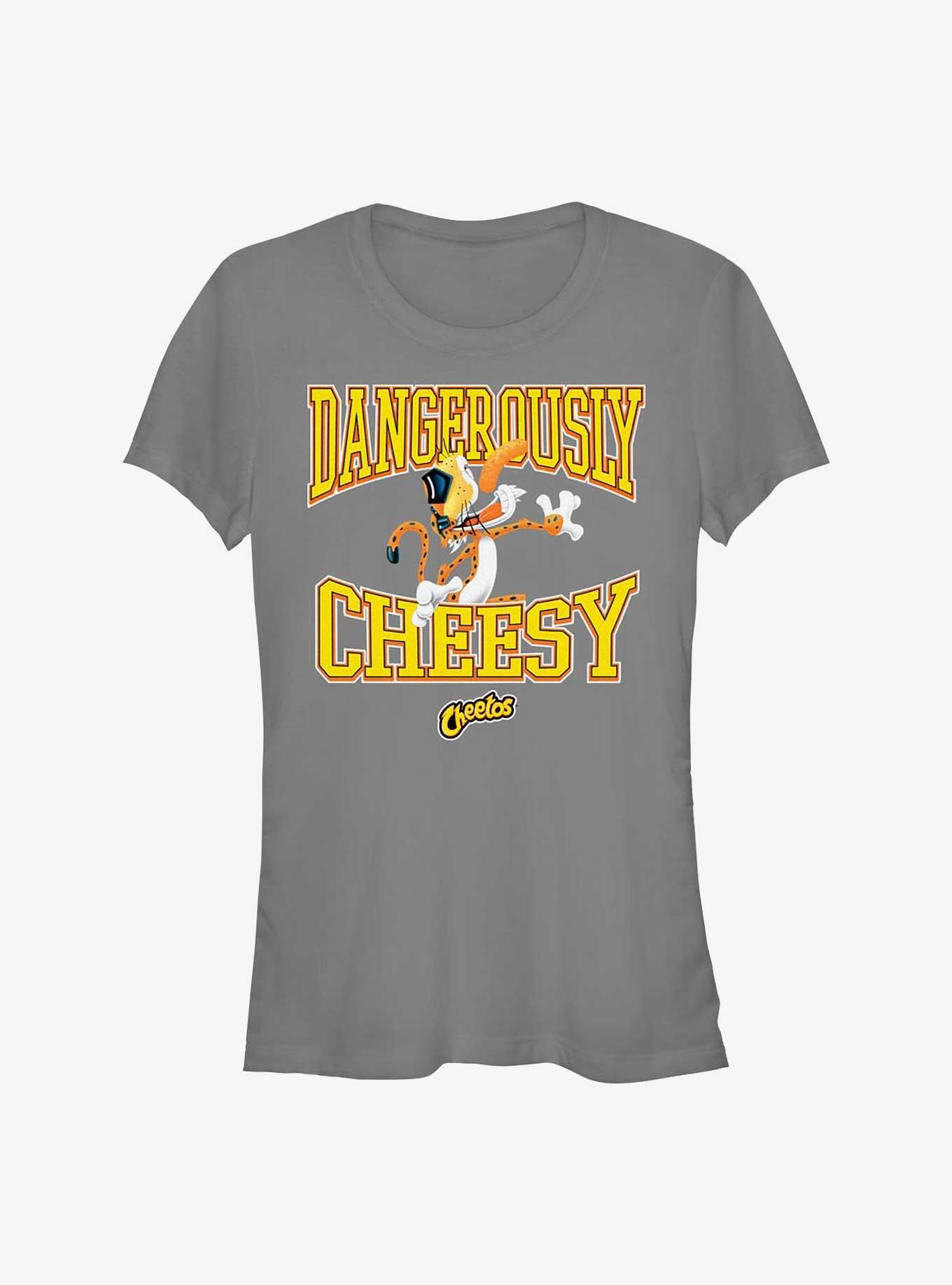 Cheetos Dangerously Cheesy Girls T-Shirt, CHARCOAL, hi-res