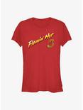 Cheetos Flamin Hot Logo Mascot Girls T-Shirt, RED, hi-res