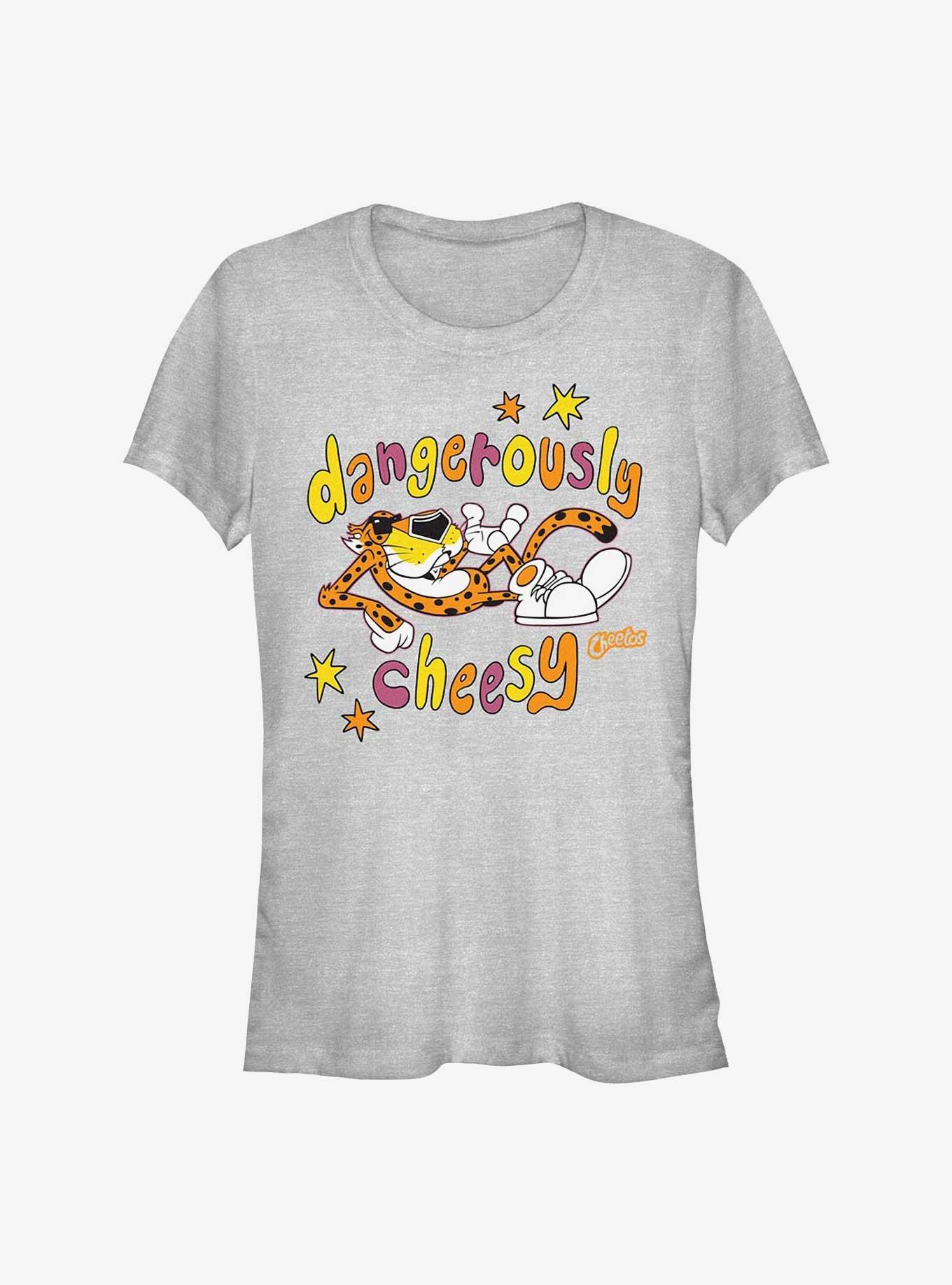 Cheetos Dangerously Cheesy Drawn Girls T-Shirt, ATH HTR, hi-res