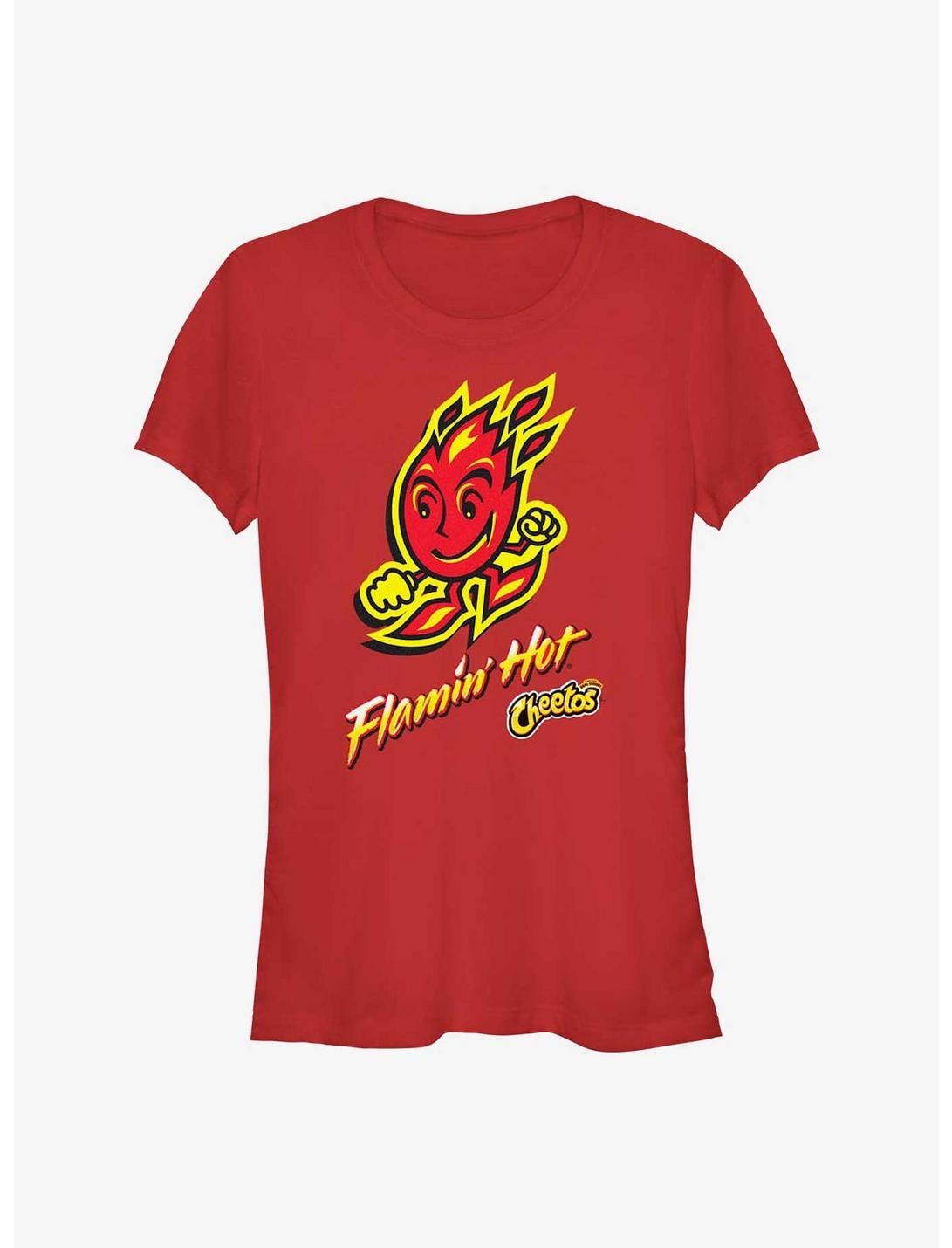 Cheetos Flamin Hot Doodle Girls T-Shirt, RED, hi-res