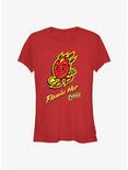 Cheetos Flamin Hot Doodle Girls T-Shirt, RED, hi-res