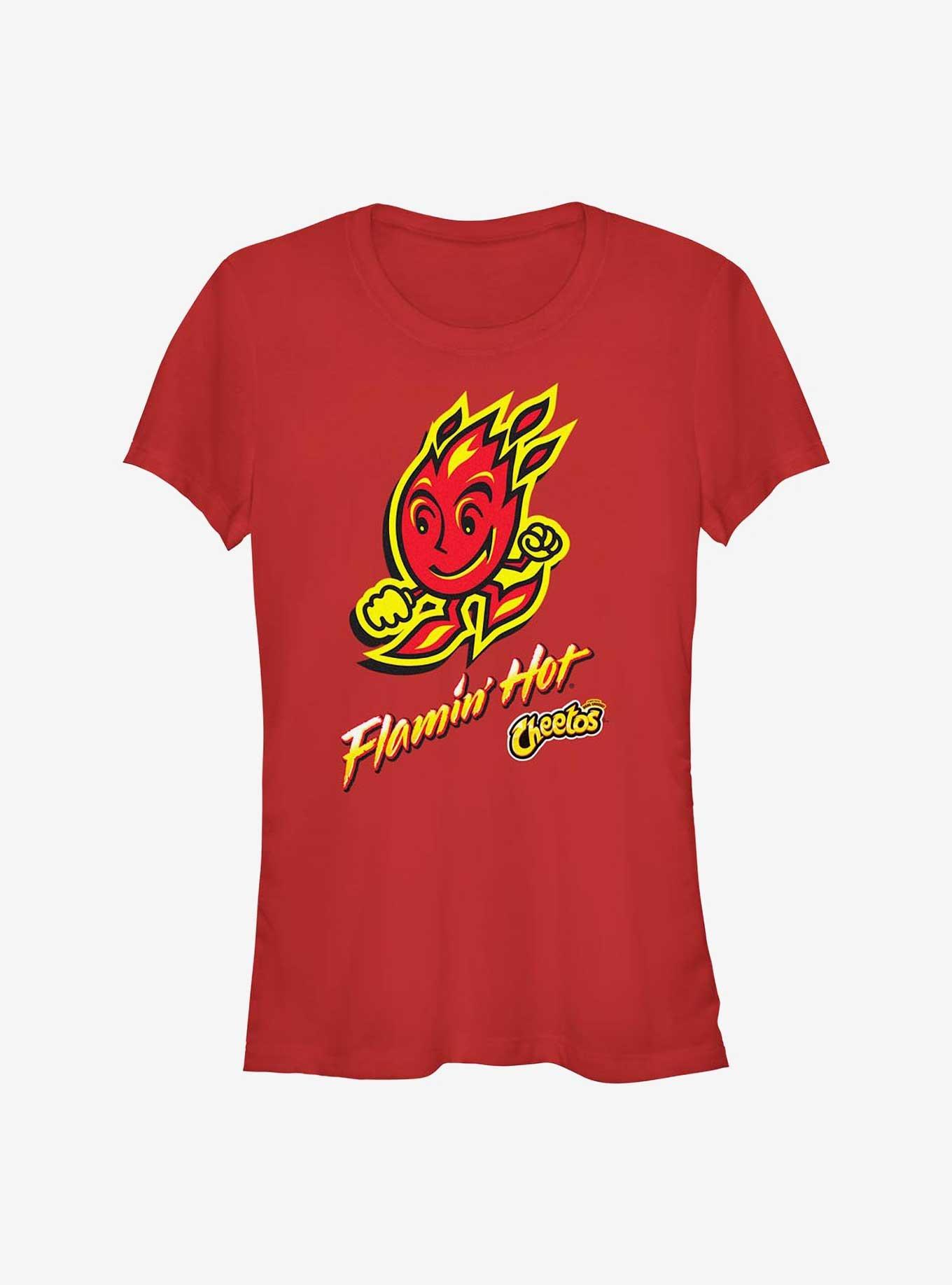 Cheetos Flamin Hot Doodle Girls T-Shirt, RED, hi-res