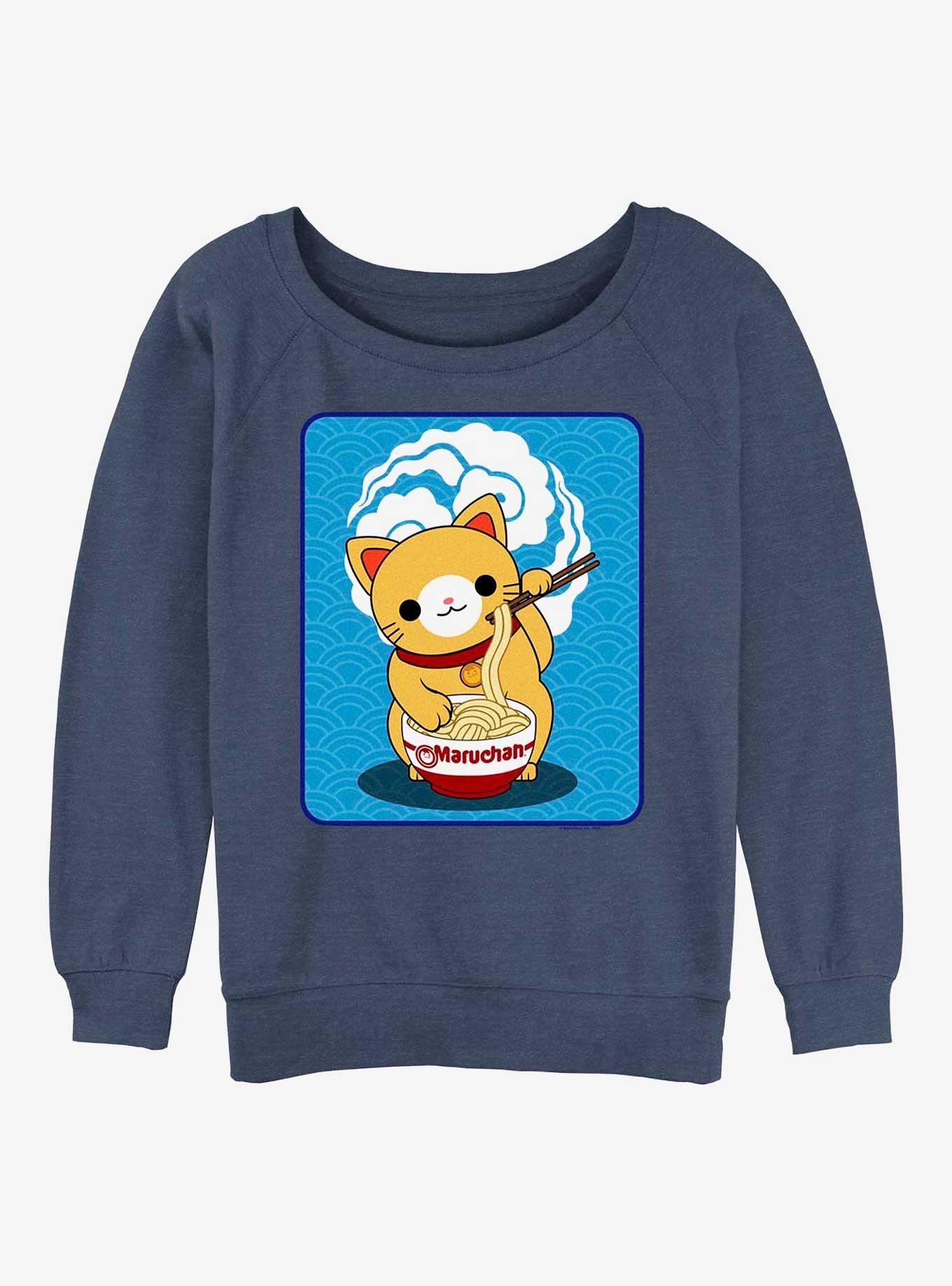 Maruchan Kitty Munch Girls Slouchy Sweatshirt, , hi-res