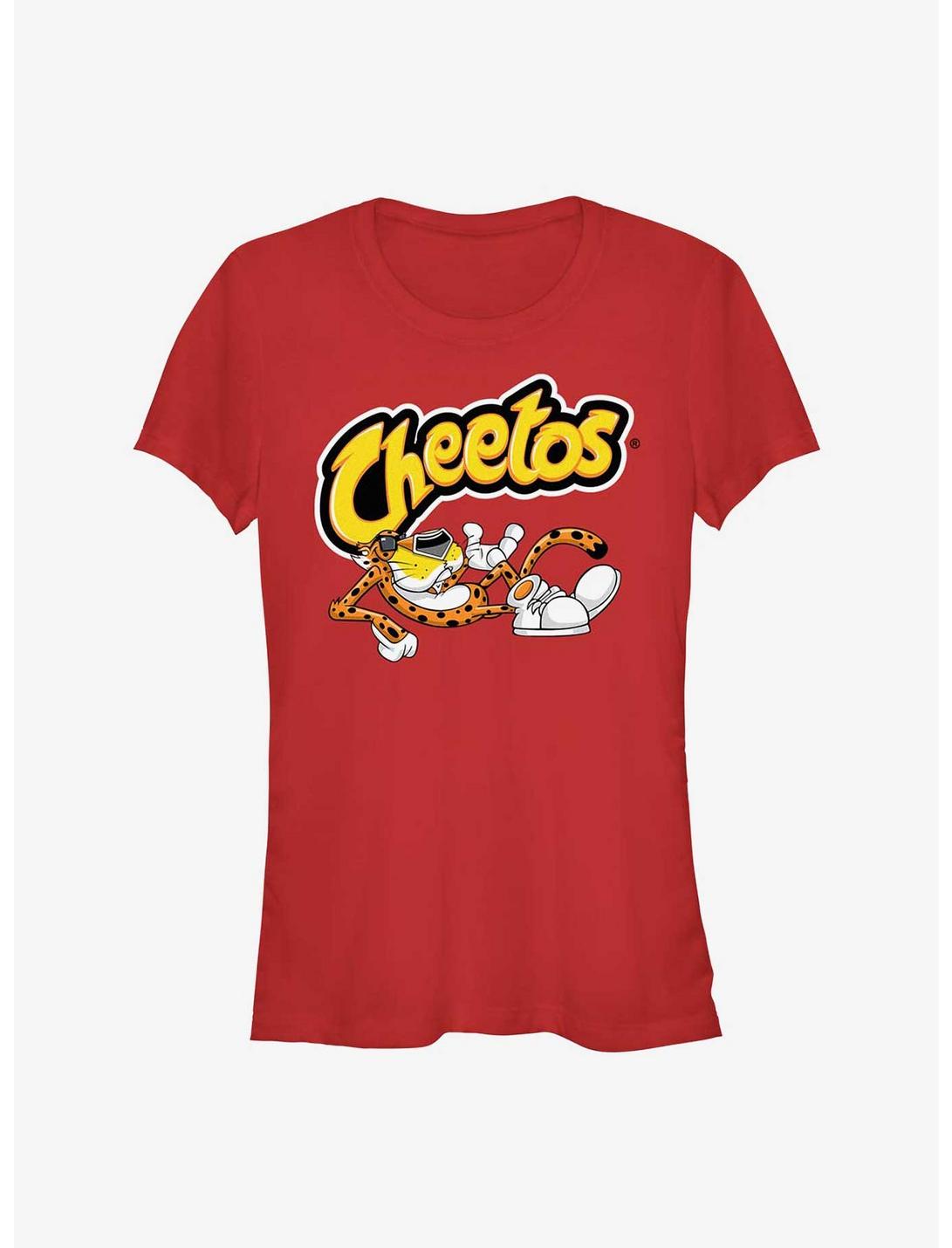 Cheetos Chester Recline Girls T-Shirt, RED, hi-res