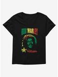 Bob Marley Catch A Fire Womens T-Shirt Plus Size, BLACK, hi-res