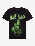 Billie Eilish Green Jumbo Portrait Boyfriend Fit Girls T-Shirt, BLACK, hi-res
