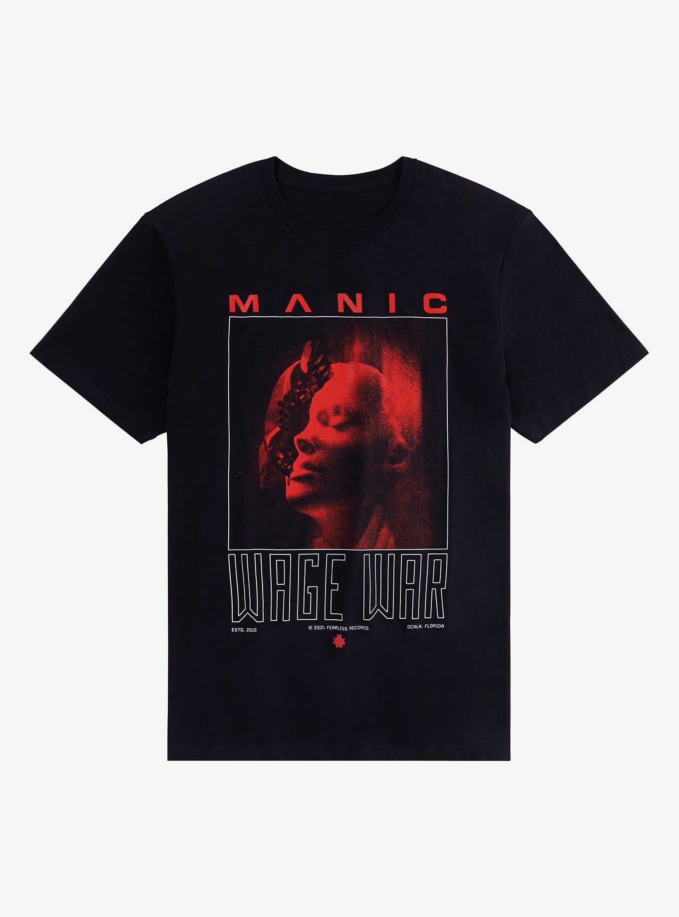 Wage War Manic Album Cover T-Shirt, , hi-res