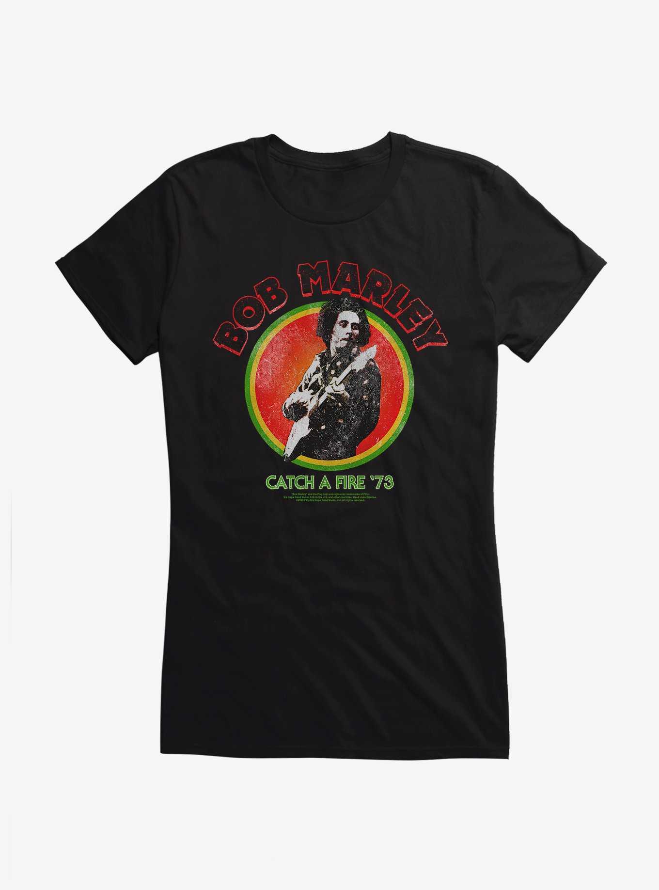 Bob Marley Catch A Fire '73 Girls T-Shirt, , hi-res