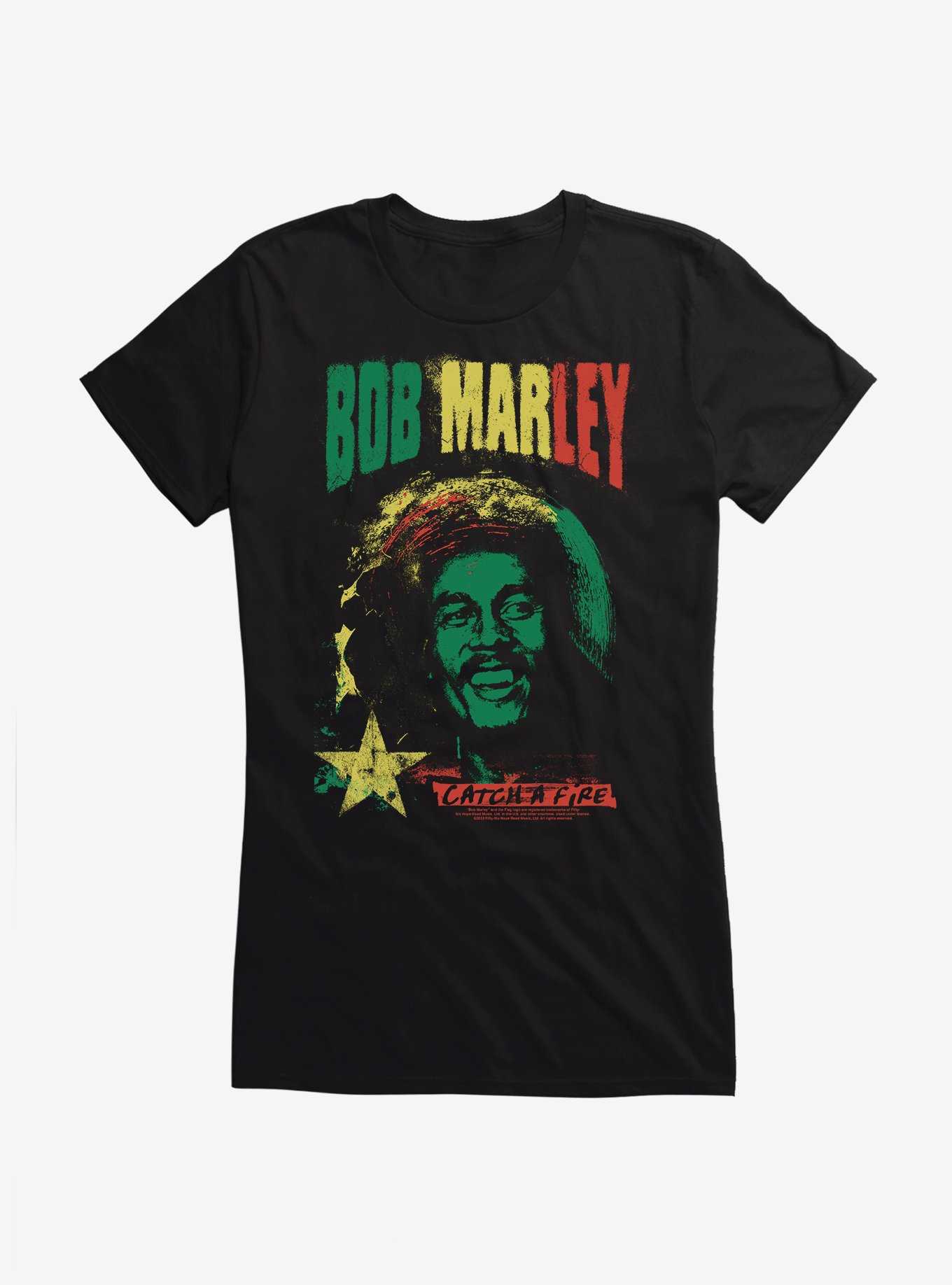 Bob Marley Catch A Fire Girls T-Shirt, , hi-res