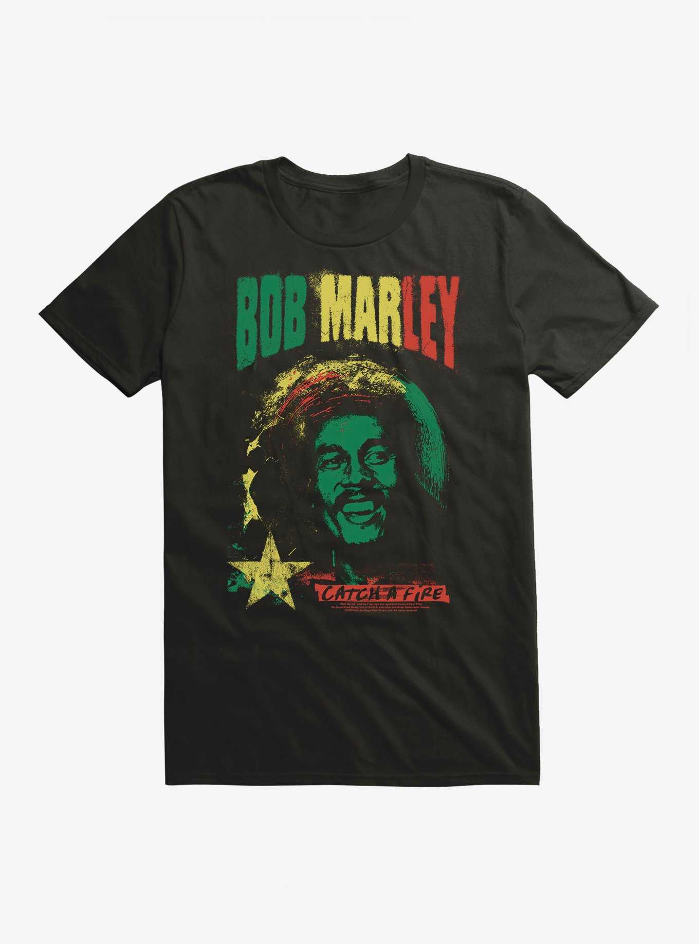 Bob Marley Catch A Fire T-Shirt, , hi-res