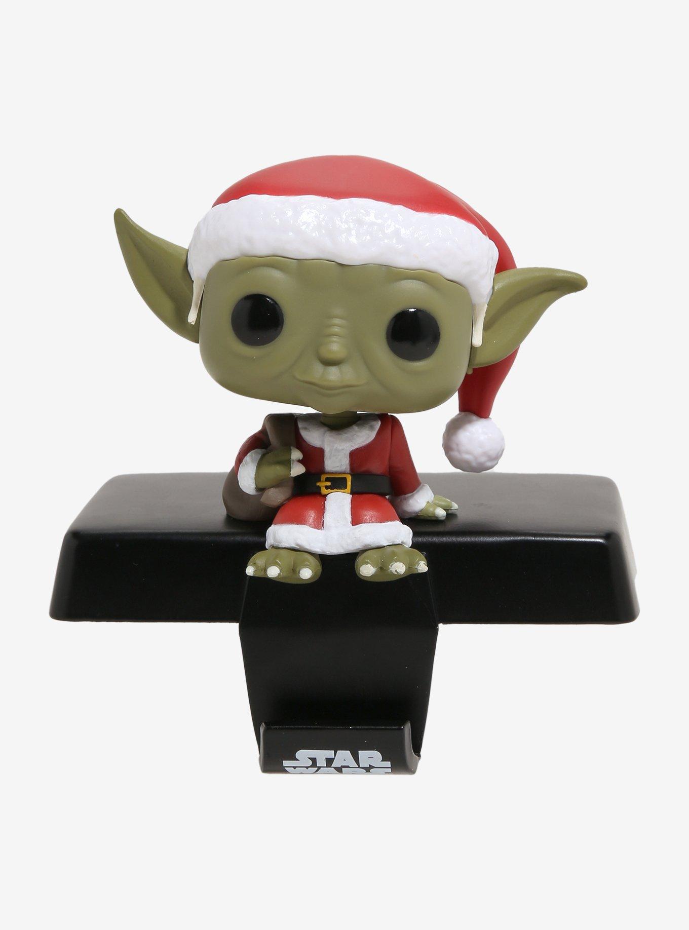 Funko Star Wars Pop! Yoda Bobble-Head Stocking Hanger, , hi-res