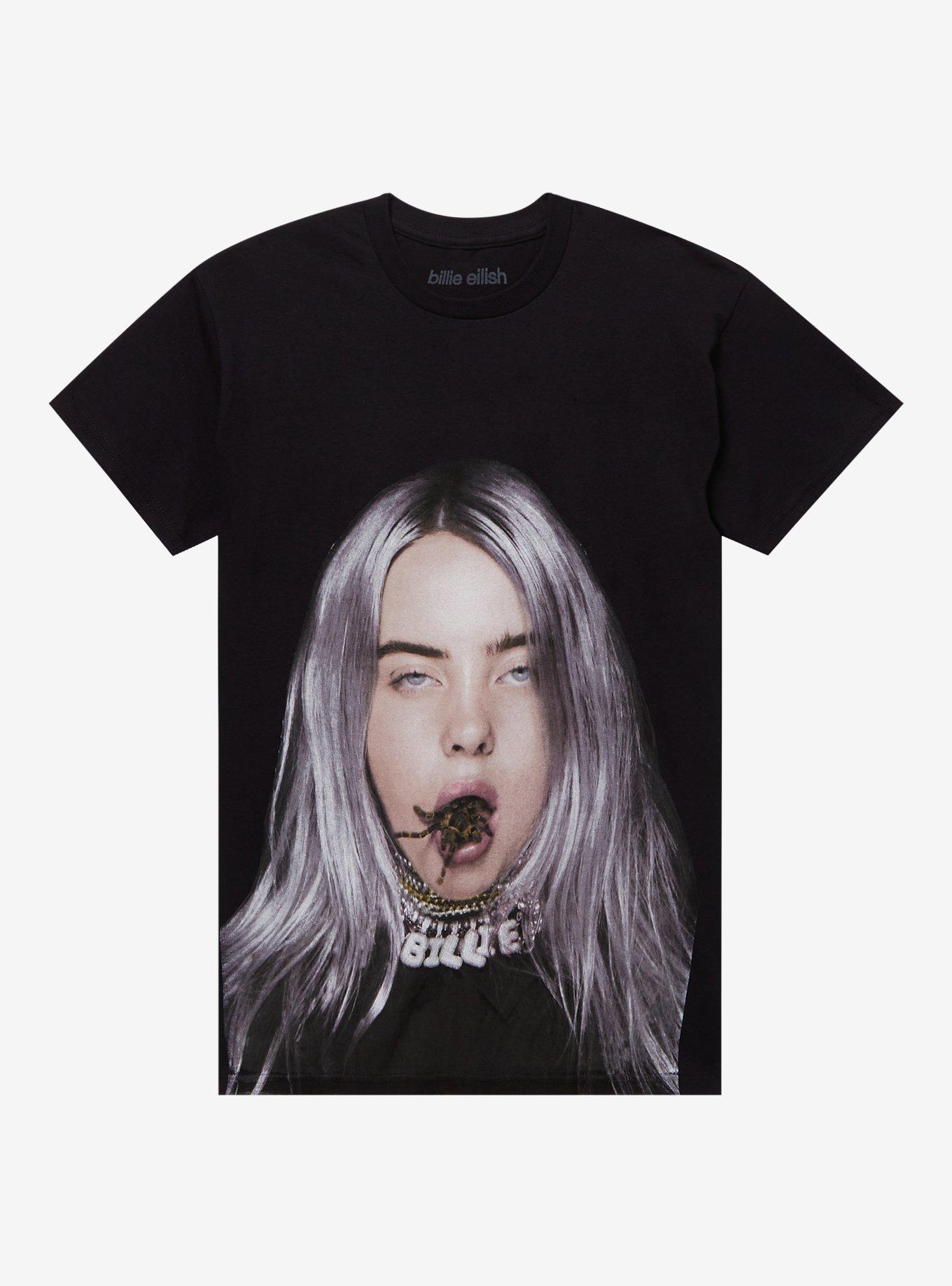 Billie Eilish Tarantula Mouth T-Shirt, BLACK, hi-res