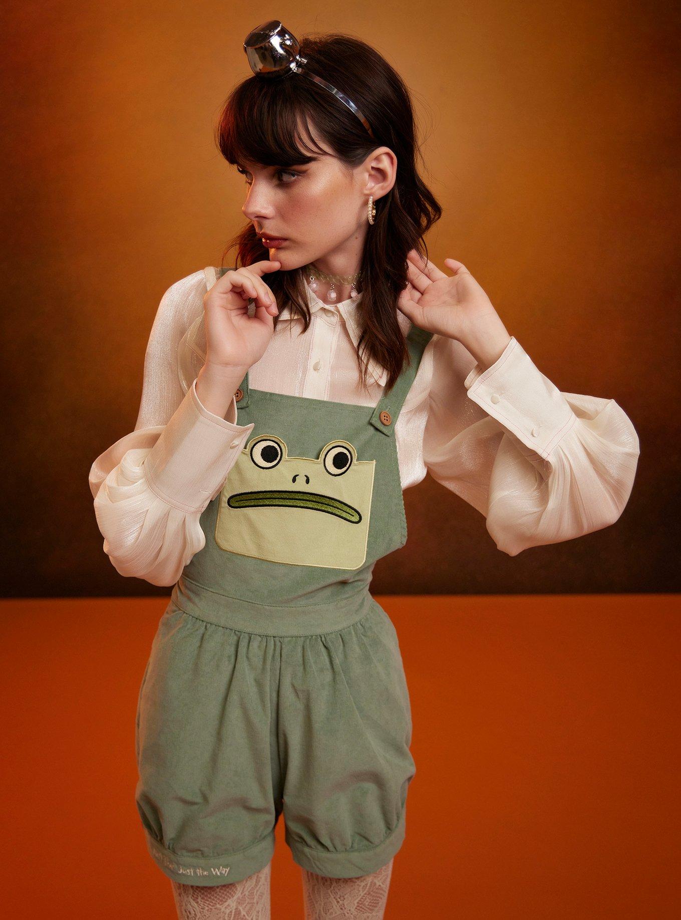 Over The Garden Wall Greg Frog Shortalls | Hot Topic