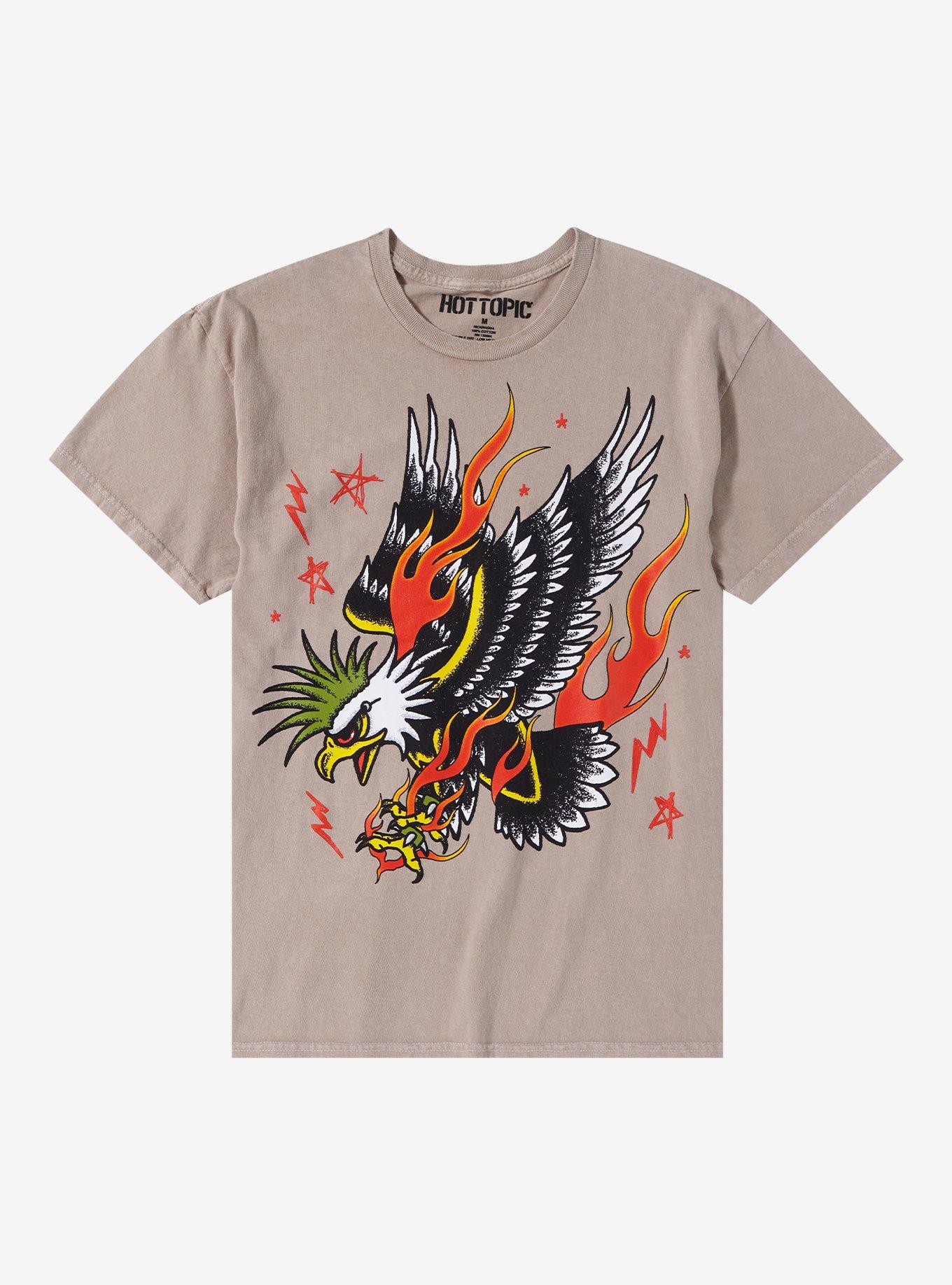 Punk Eagle T-Shirt, HEATHER, hi-res