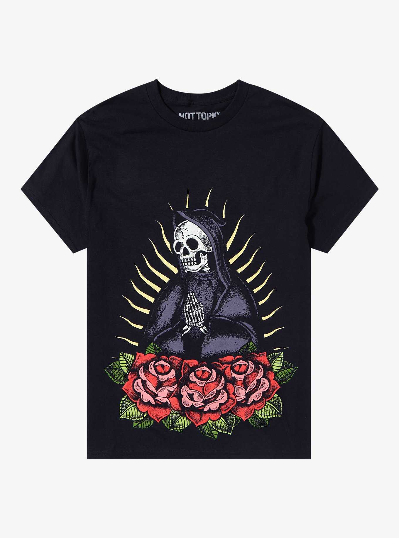 Skeleton Reaper Prayer T-Shirt, , hi-res